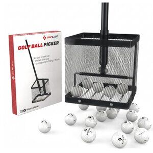 Golf Ball Picker Upper, Turf-Friendly Design, No Bending Over, Quickly Collects